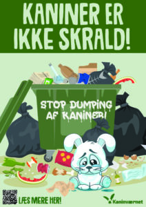 kaniner er ikke skrald plakat