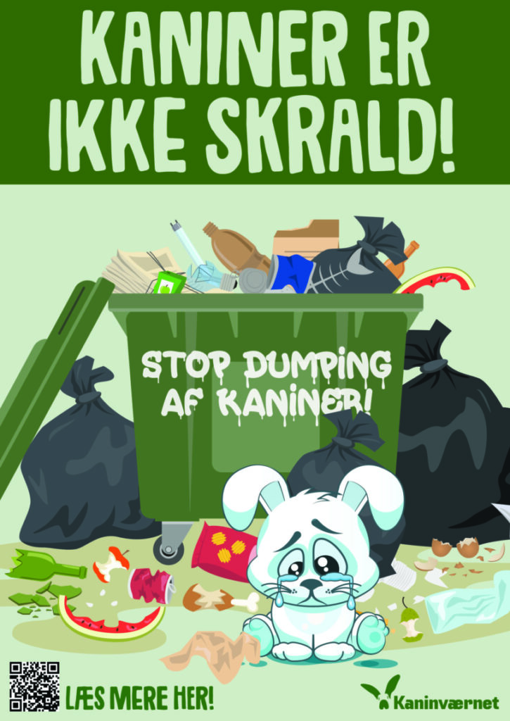 kaniner er ikke skrald plakat