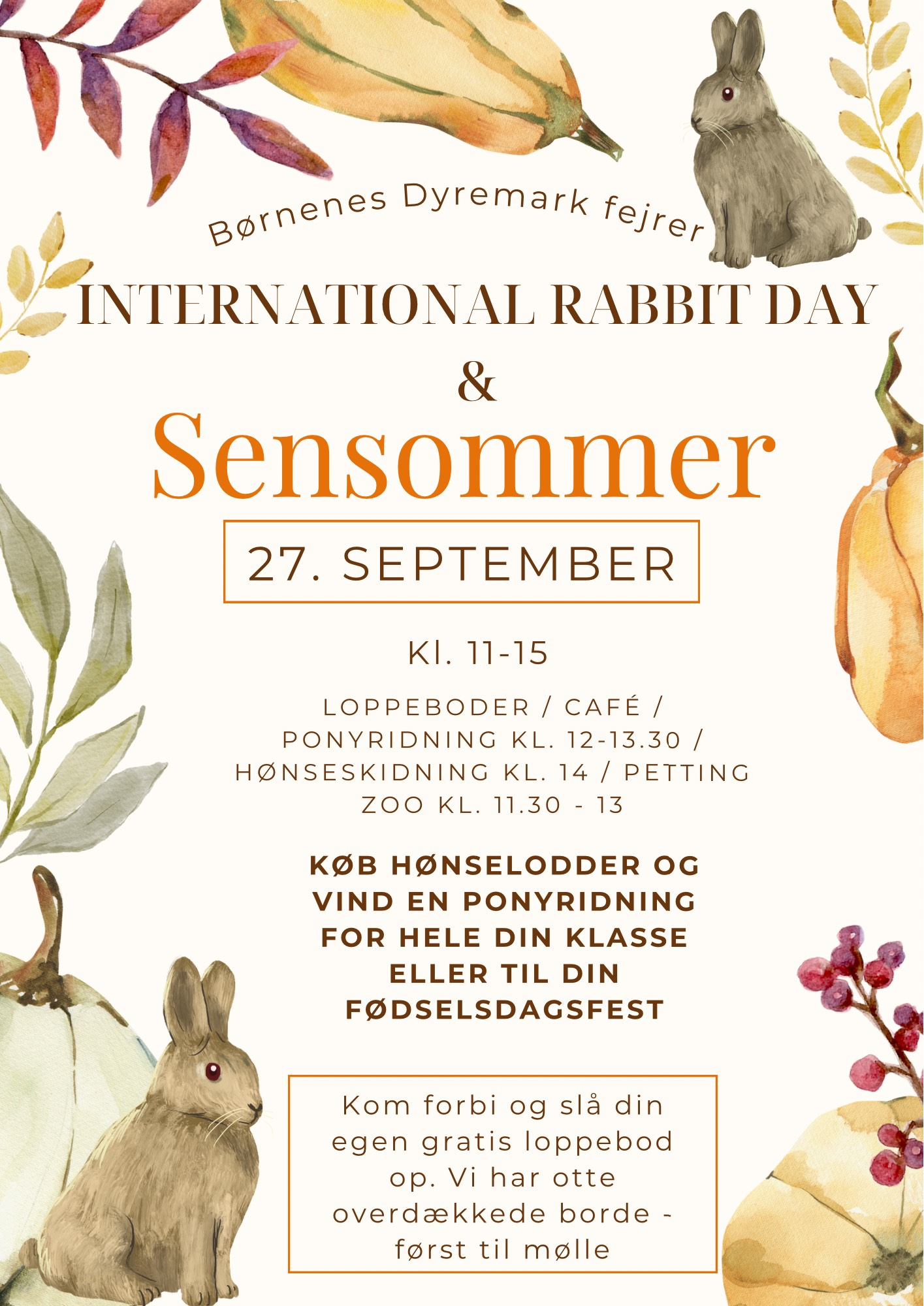 MØD KANINVÆRNET HOS BØRNENES DYREMARK, SYDHAVNEN